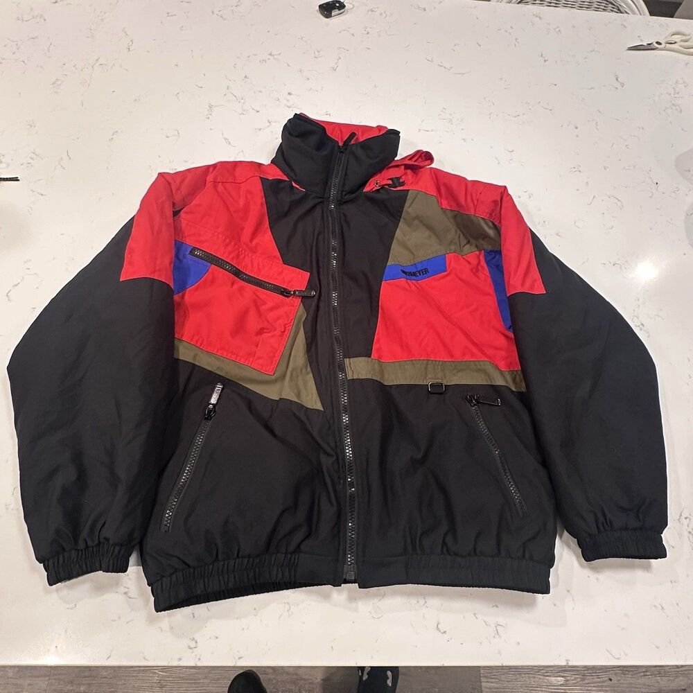 Vintage Obermeyer Ski Jacket Skiwear   Coat Mens large 90s Hooded